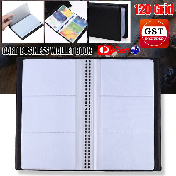 120PCS Card Business ID Holder Credit Card Wallet Book Folder Organiser Travel