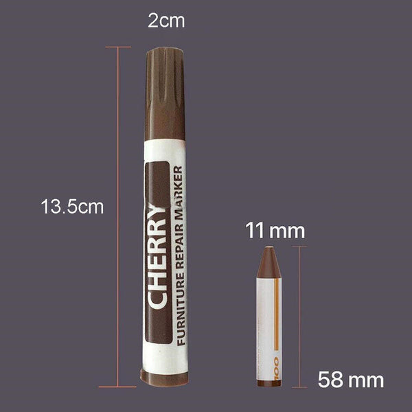 10Color Scratch Wood Furniture Timber Repair Pen Touch Up Marker + 10 Fill Stick