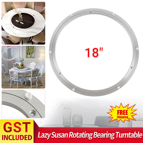 18" Heavy Duty Aluminium Lazy Susan Rotating Bearing Turntable Round Swivel Tool