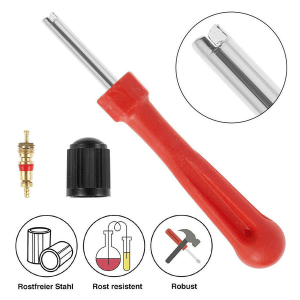 4WD Caps Cores wrench 4 Way Tyre Valve Repair Tool stem remover Cars Trucks