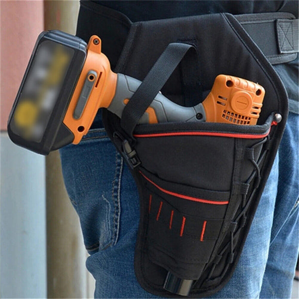 Heavy-duty Drill Holster Tool Belt Pouch Bit Holder Hanging Waist Bag Storage AU