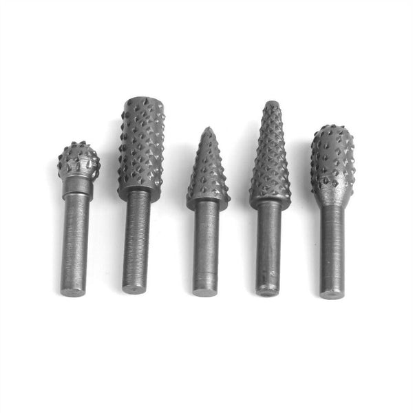 5 PCS Rotary Rasp Steel Solid Carbide For Dremel Rotary Tool Bit Accessories AU