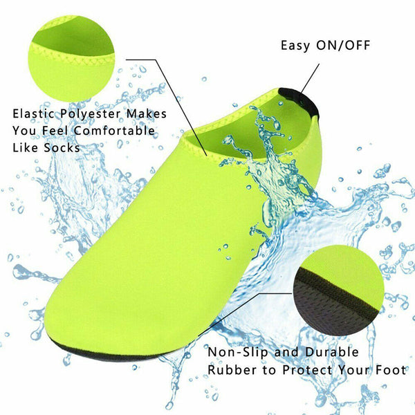 Unisex Water Shoes Slip On Aqua Socks Swim Surf Diving Yoga Exercise Reef Shoes