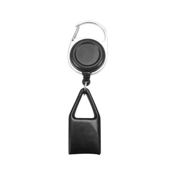 Retractable Lighter Leash Clip Keychain Rubber Cover Large Maxi Bic Black