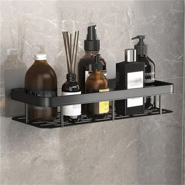 Self Adhesive Shower Shelf Bathroom Shower Caddy Rack Storage Organiser Luxury