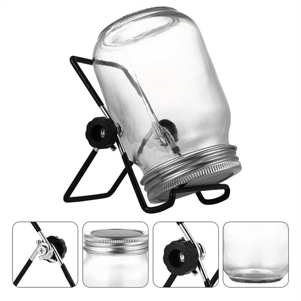 Seed Sprouter Germination Cover Kit Sprouting Mason Jars with Lids & Stands 2Set