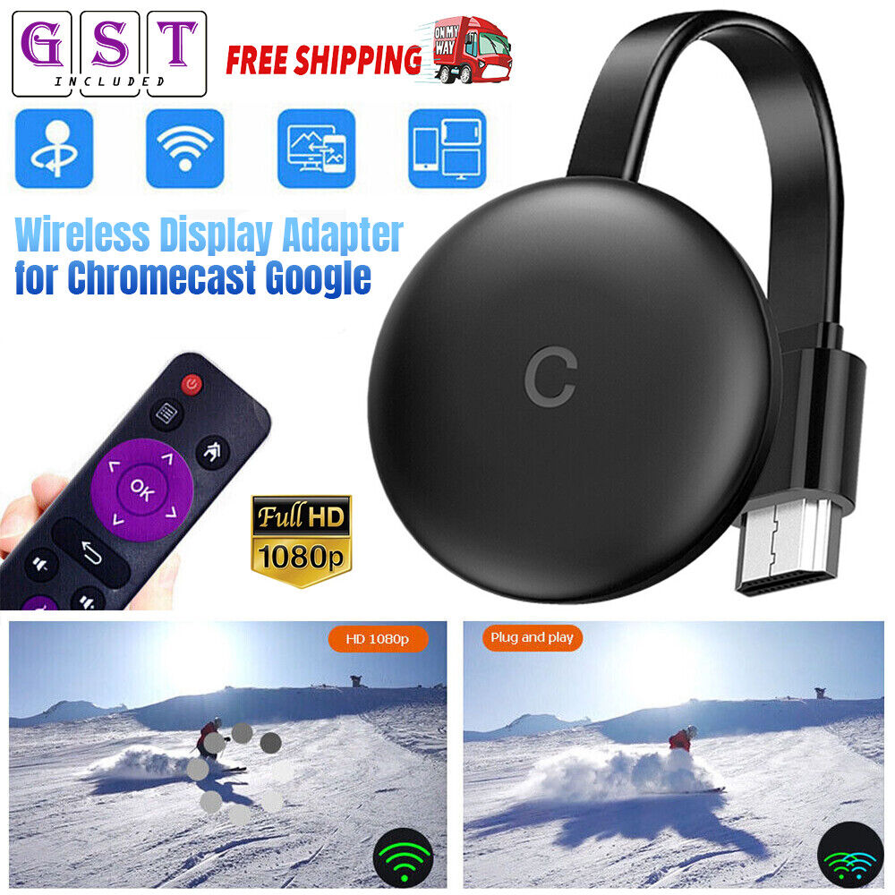 For Chromecast Google Wireless HDMI-Compatible HD Display Media Streaming Video