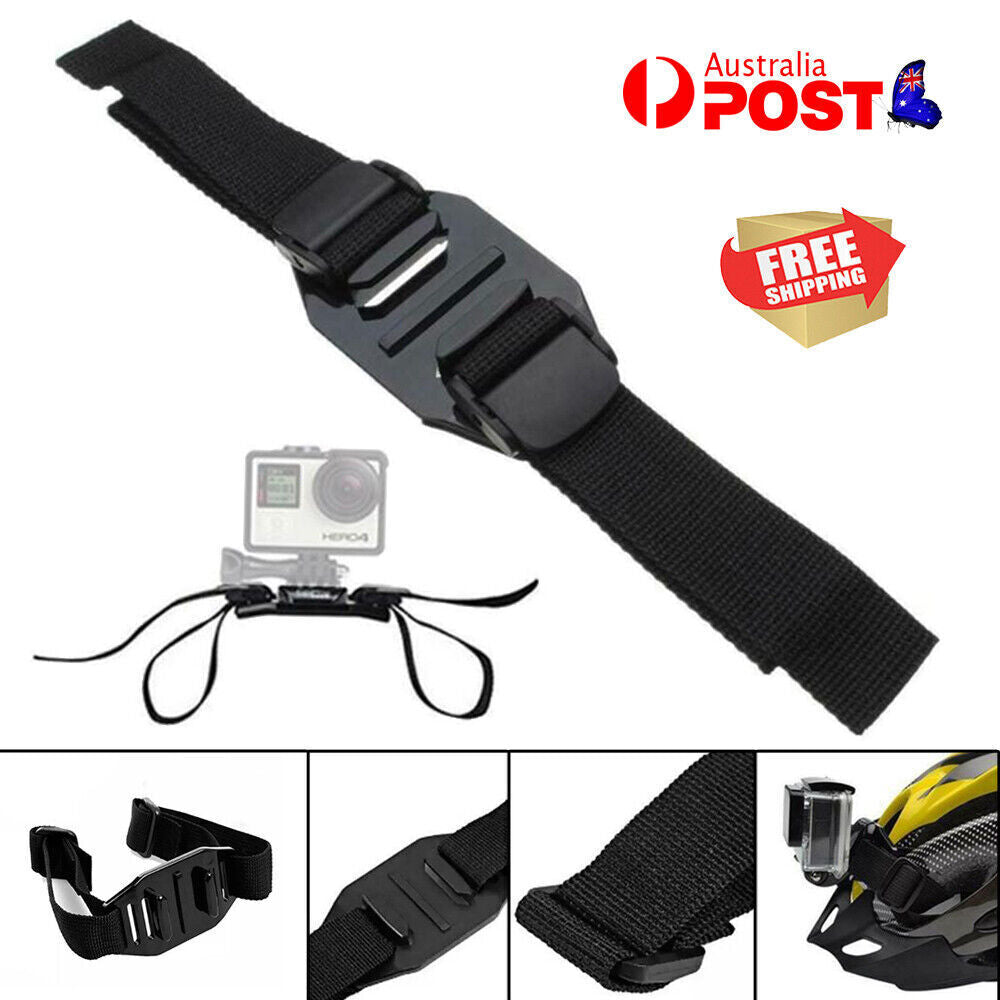 Camera Fastening Strap Mount Helmet Bracket Fixing Belt For GoPro Hero 9 8 7 6 5