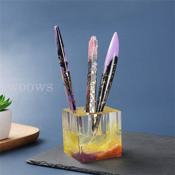 28pcs Silicone Epoxy Resin Mould Ballpoint Pen Mold Casting Jewelry Making DIY