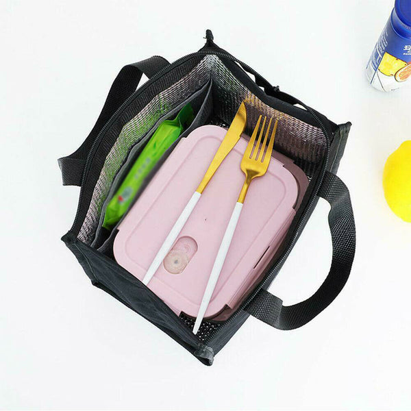 Portable Insulated Thermal Cooler Lunch Box Carry Tote Picnic Case Storage Bag