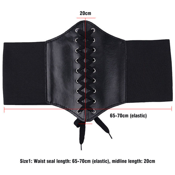 Women Body Shaper Buckle Wide Waistband Waist Belt Underbust Corset Belt NEW AU