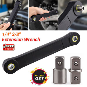 1/4" 3/8" Extension Wrench Automotive DIY Tool Wrench Ratchet Adapter Universal