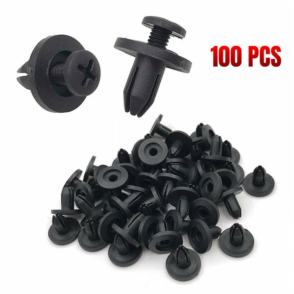 100pcs 8mm Plastic Car Screw Rivet Clips For HOLDEN Interior Trim Panel Clips