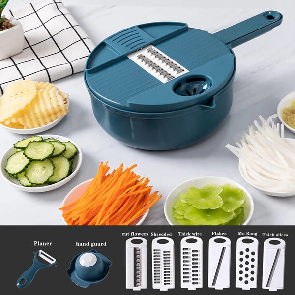 12 in 1 Multifunctional Kitchen Chopping Artifact Vegetable Slicer Food Chopper