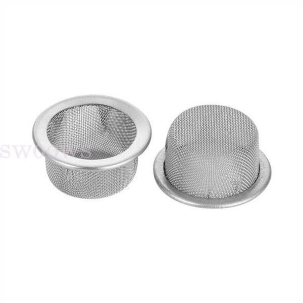 15PCS Cigarette Tobacco Smoking Pipe Metal Filter Screen Steel Mesh Concave Bowl