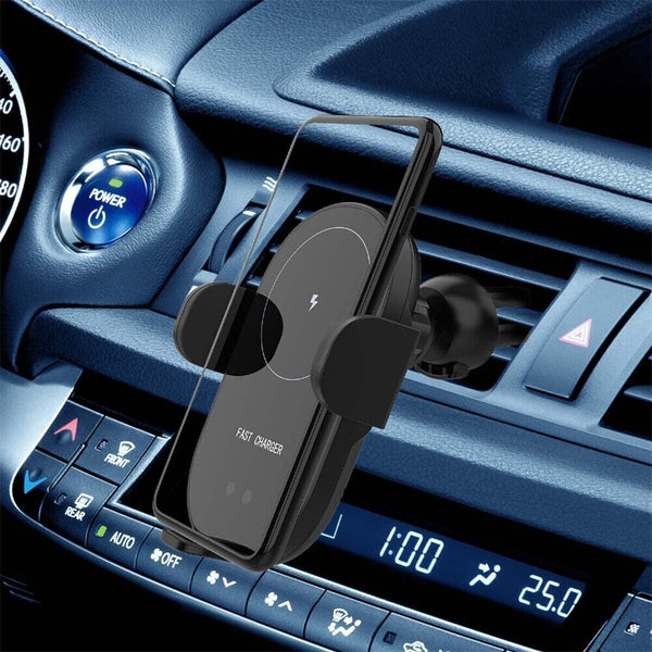 AU Automatic Clamping Wireless Car Charger Vent Mount Phone Charging Holder Dock