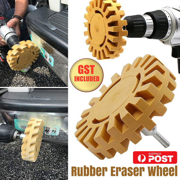 Decal Remover Rubber Eraser Wheel Adhesive Sticker Graphics Removal Eraser Tool