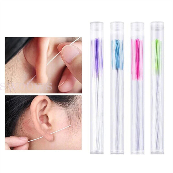 Earrings Hole Cleaner Piercing Cleaning Line Ear Care Kit Ear Piercing Cleaner