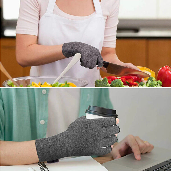 Brace Arthritis Hand Compression Gloves fingerless gloves Pain Relief