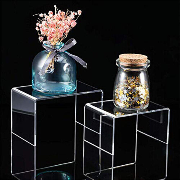 10pcs Display Riser Set 4in Acrylic Clear Display Stand Product Display Stand AU