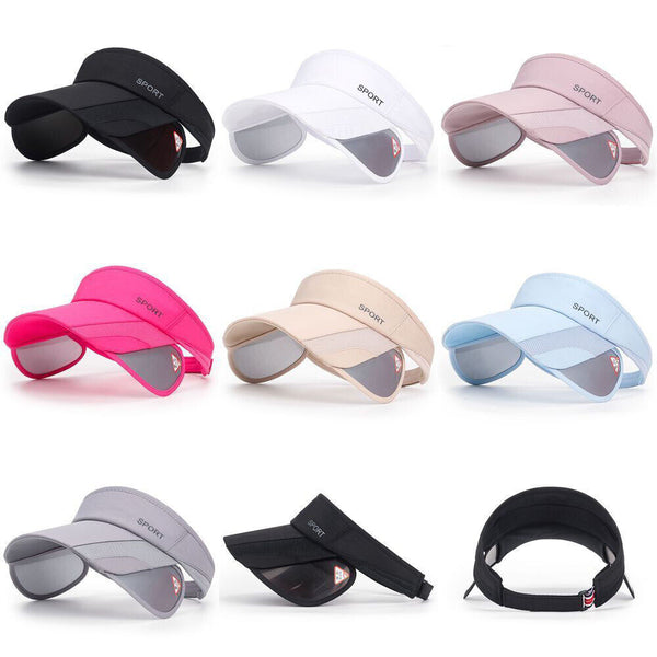 1/2 Summer Sun Visor Golf Hat Women Adjustable Golf Cap With Retractable Brim UV
