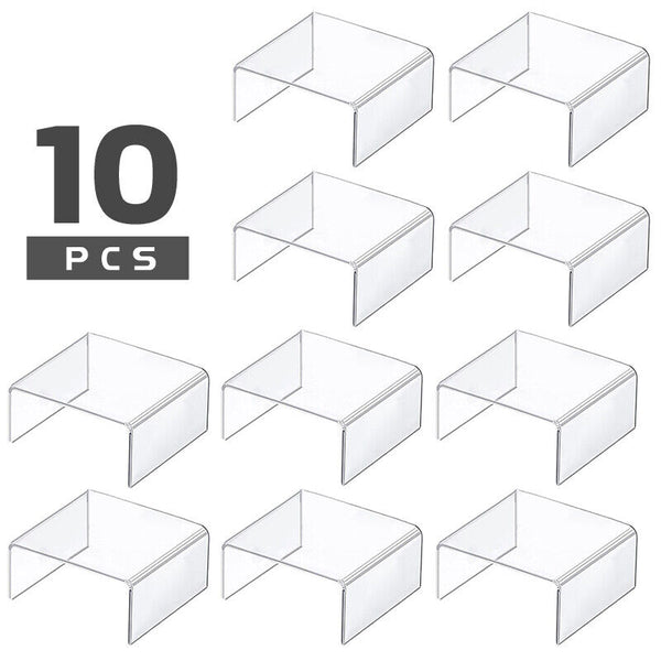 10pcs Display Riser Set 4in Acrylic Clear Display Stand Product Display Stand AU