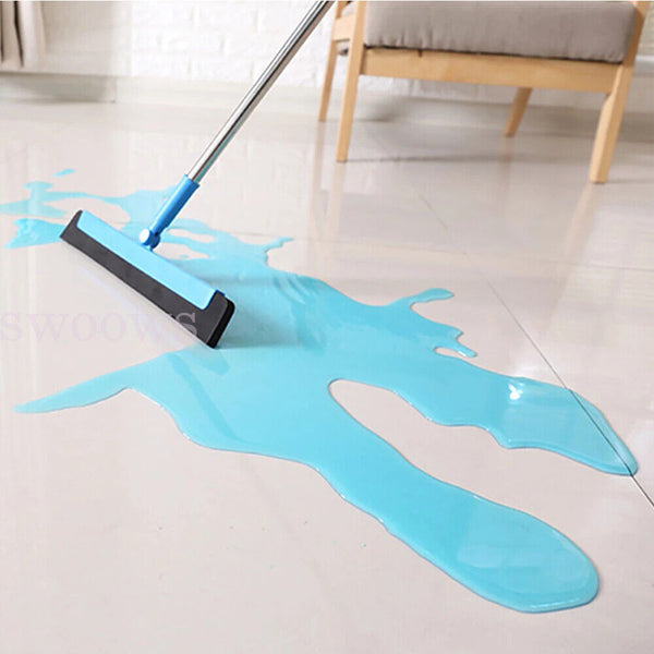 1/2pcs Floor Squeegee Wiper Broom Floor Tile Bathroom/Kitchen Clean Long Handle