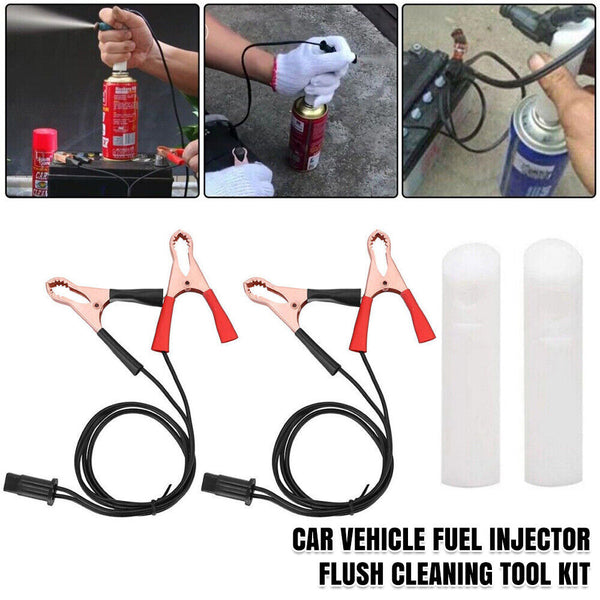 Car Cleaning Tool Nozzle DIY Kit Vehicle Fuel Injector Flush Cleaner Adapter