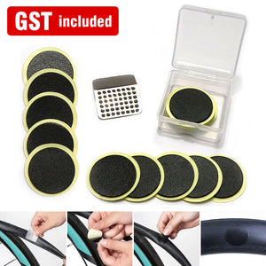 10PCS Bicycle Tube Glueless Patch Kit Bike Puncture Repair Kit Portable Travel