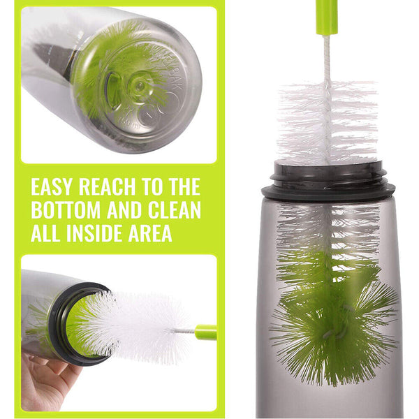 19+21cm Bottle Cleaning Brush Home Kitchen Brew Long Handle Scrubbing Clean Tool