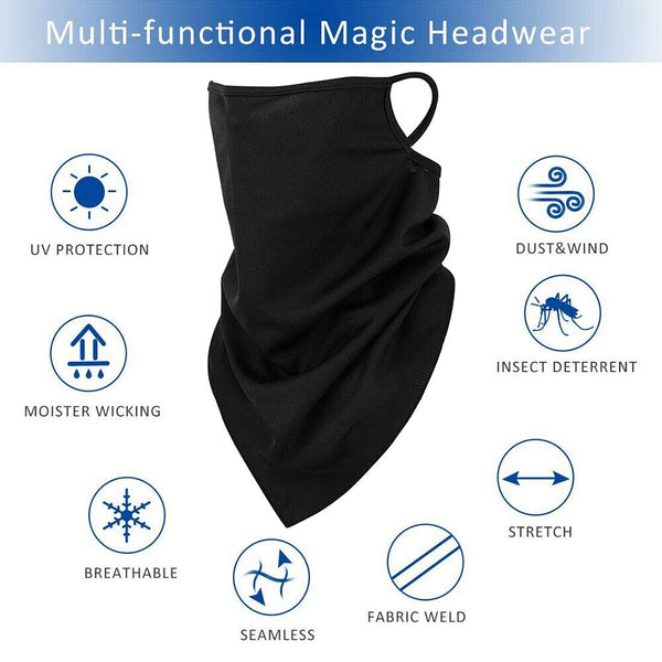 1/2Cooling Neck Gaiter Tube Scarf Face Mask Bandana Motorcycle Cycling Balaclava