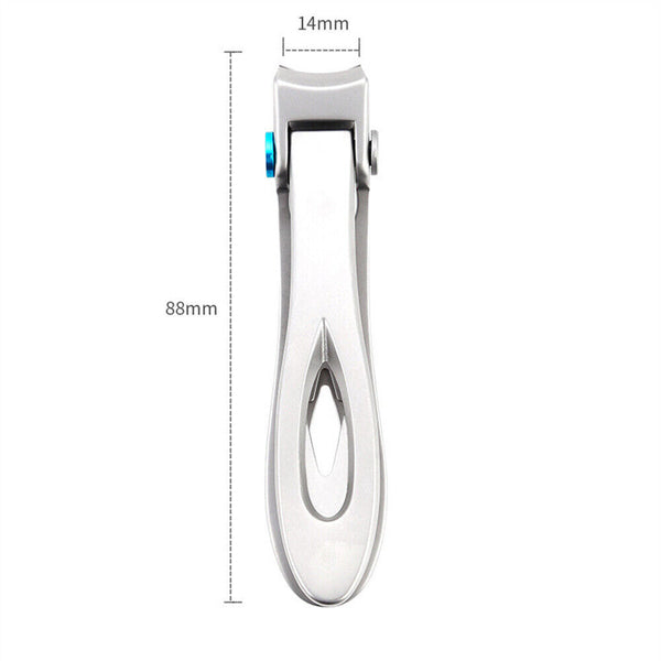 Men Women Stainless Steel Thick Nail Clipper Finger Toe Cutter With Metal Case