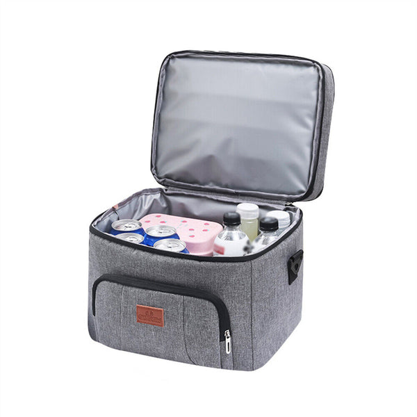 Outdoor Portable Lunch Bag Thermal Insulated Food Container Cooler Bag26x19x21CM