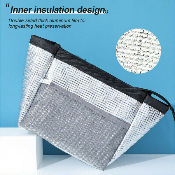 Portable Insulated Thermal Cooler Lunch Box Carry Tote Picnic Case Storage Bag