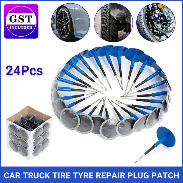 24Pcs Universal Auto Car Truck Tire Tyre Puncture Repair Plug Patch Kit 36*4mm