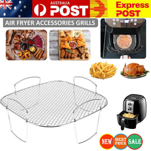 Air Fryer Rack Kitchen Grill Air Fryer Accessories Baking Tray Grill Holder AU