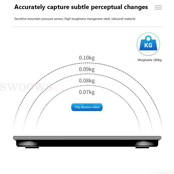 Bathroom Scale Digital Weight BMI Smart Weighing Body LED Bluetooth