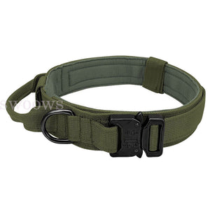 Tactical Dog Collar Military Heavy Duty Pet Collar With Metal Buckle Adjustable