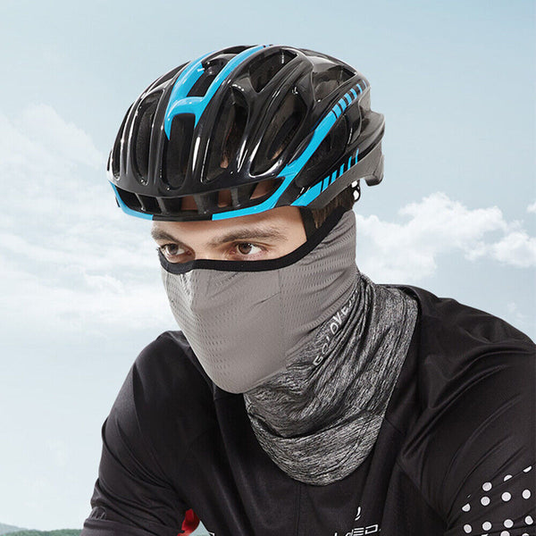 Summer Cycling Face Cover Mask Ice Silk Anti UV Scarf Headband Bandana