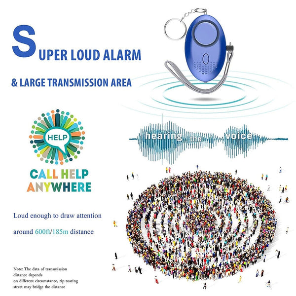 UP3 Police Approved Alarm Personal Panic Rape Attack Safety Security Alarm 130DB