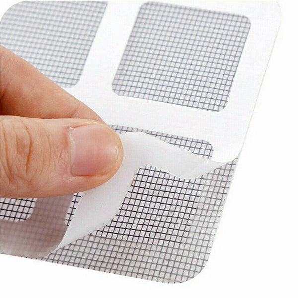 12x Fly Screen Net Repair Tape Patch Adhesive Door Curtain For Mending Holes Set