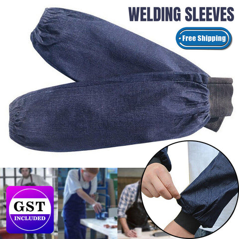 1 Pair Welding Sleeves Heat Resistant Sun Hood Cover Protection Welder Arm AU