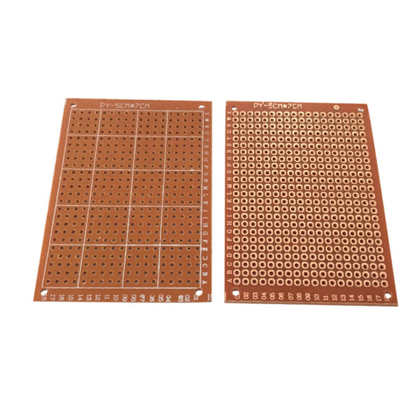 10X DIY 5x7cm Universal Circuit Paper PCB Board Breadboard Strip Prototype