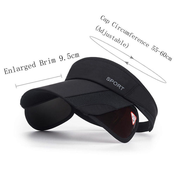 1/2 Summer Sun Visor Golf Hat Women Adjustable Golf Cap With Retractable Brim UV