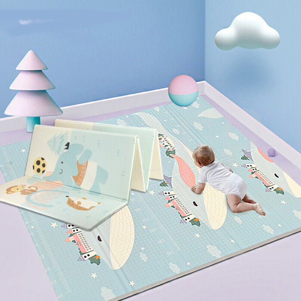 Baby Play Mat Crawling Folding Kids Pad Waterproof XPE Foam Rug Carpet 200x180cm