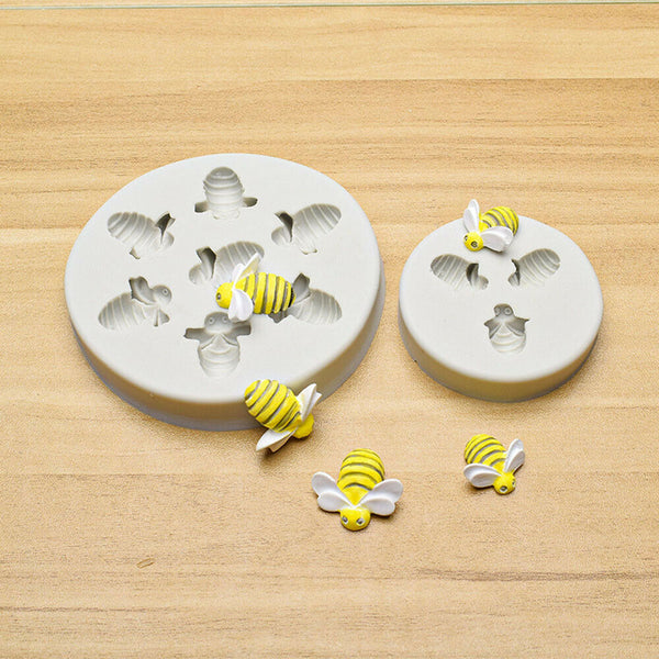 Bee Comb Silicone Mould Cake Decorating Topper Chocolate Baking Mat Border Mold