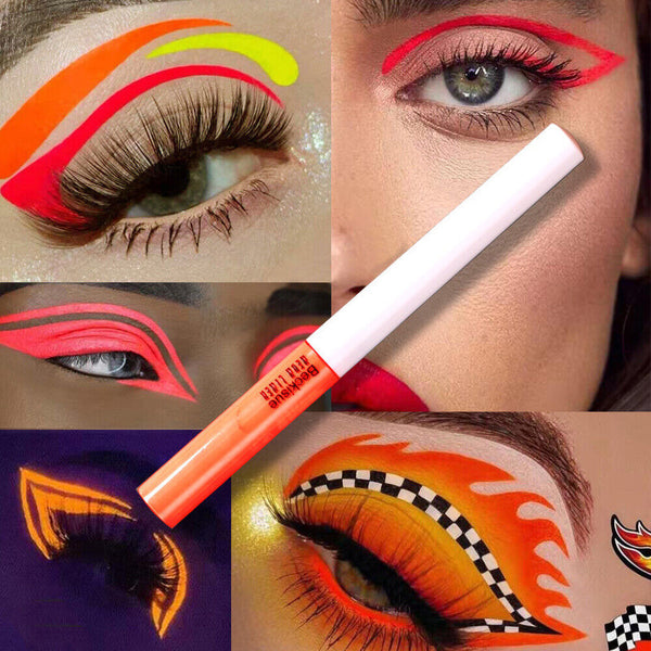 Waterproof Liquid Eyeliner Pen Long Lasting Neon Fluorescent Eye Liner Makeup