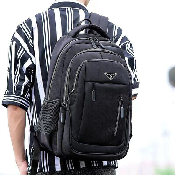 Large Mens Waterproof Backpack Travel Laptop School Bag Business Shoulders Bag