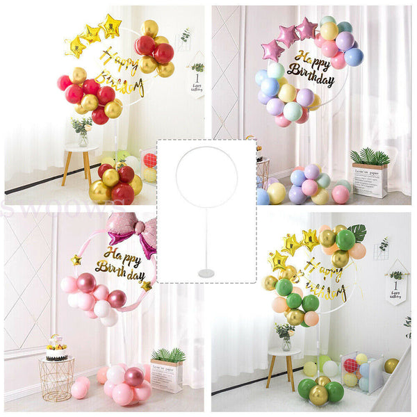 160cmx73cm Circle Balloon Arch Frame Balloons Stand Holder Wedding Column Kit