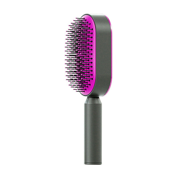 New Hair Brush Self-cleaning Air Cushion Comb Comfortable for Salon Hairdress AU